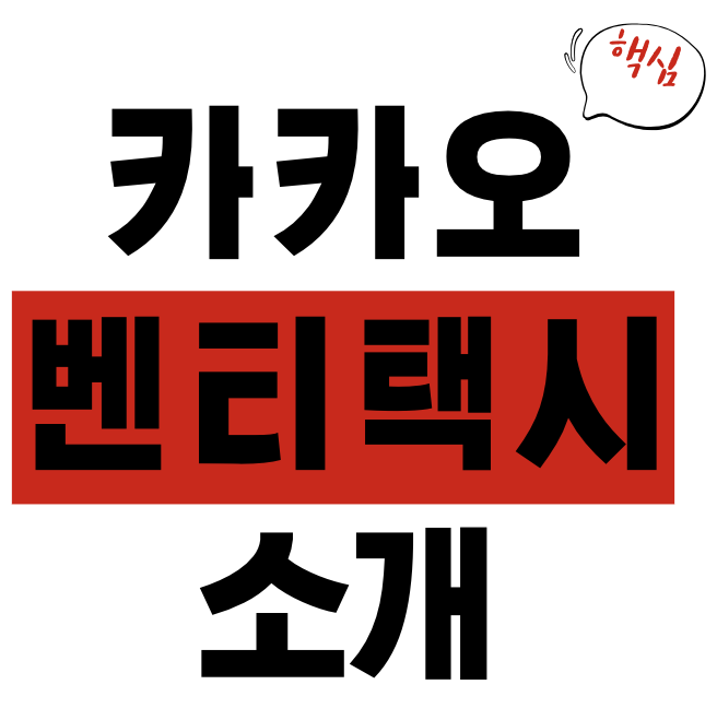 카카오T  벤티택시