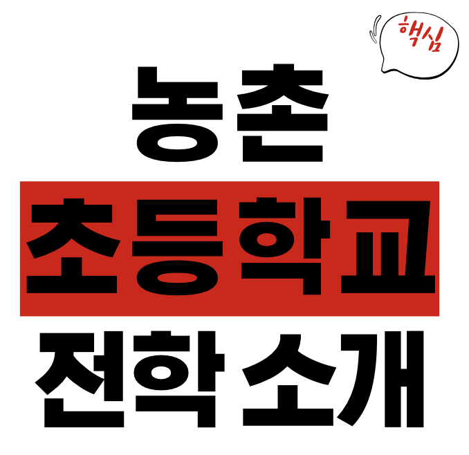 농촌 초등학교 전학