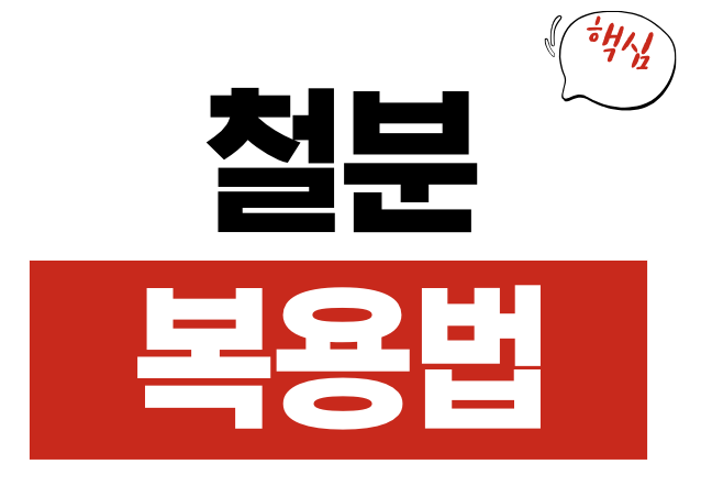 철분 복용