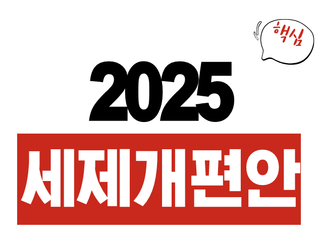2025 세제개편안