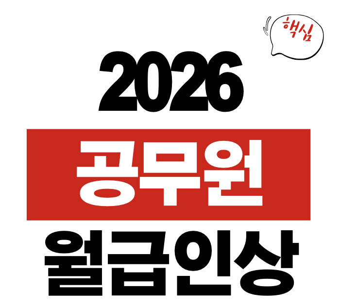 2026 공무원 월급 인상