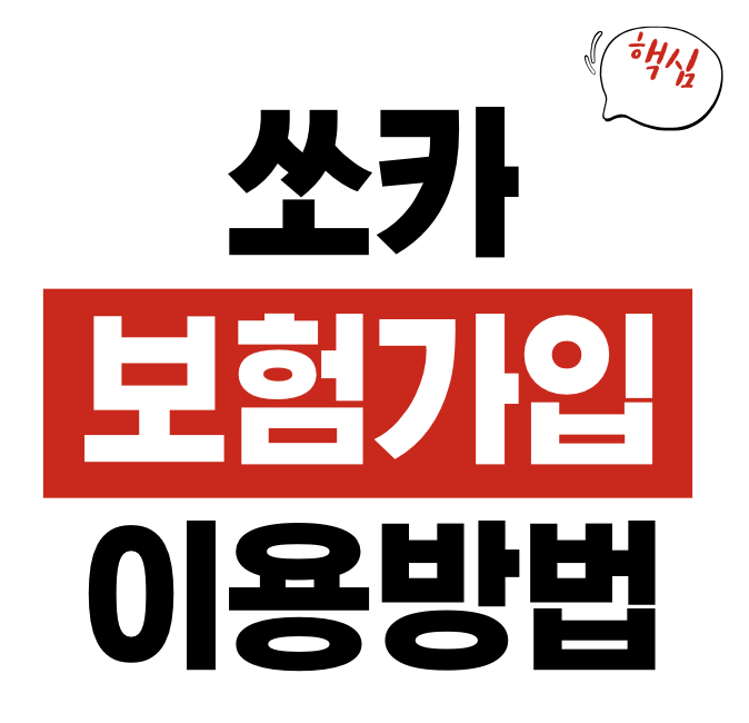 쏘카 보험가입